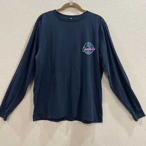 Chubbie’s Long Sleeve Shirt Black Mens L Havana Night Graphic Tee Comfy Casual